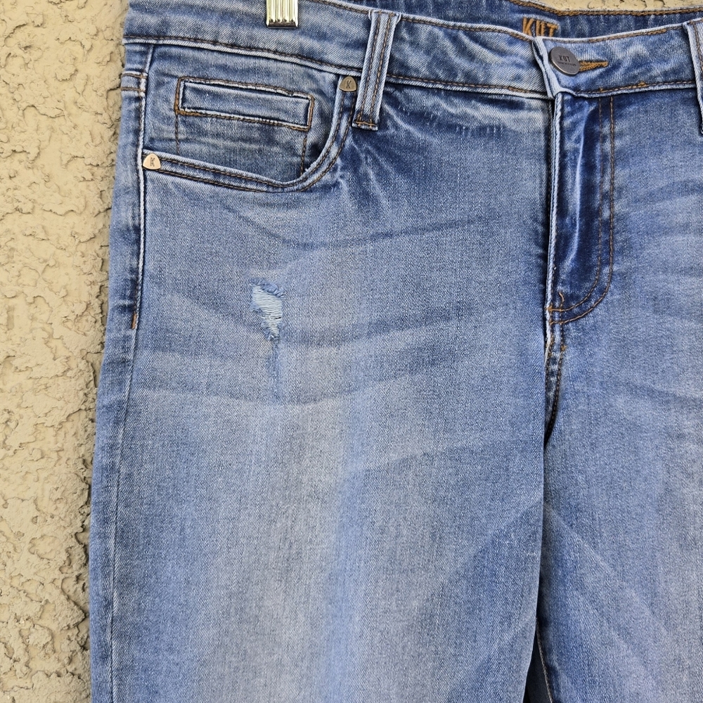 Kut From The Kloth Boyfriend Women's Light Blue Denim Jeans - Picture 2 of 7